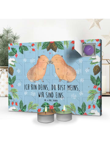 Mr. & Mrs. Panda Duftkerzen Adventskalender Capybara Liebe mit S... in Eisblau