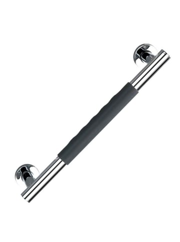 Wenko Secura Badezimmer-Handlauf, Edelstahl in Silbern, (B) 40,5 x (H) 5 x (L) 9 cm
