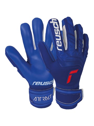 Reusch Torwarthandschuhe Attrakt Freegel Silver in deep blue / deep blue