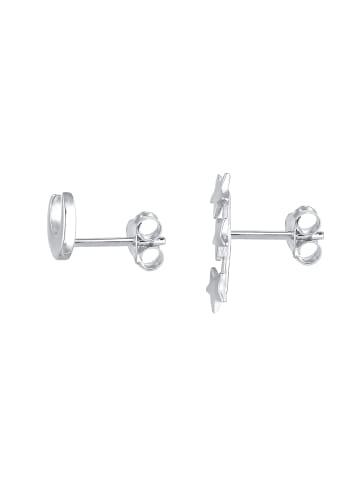 Elli Ohrringe 925 Sterling Silber Astro, Halbmond, Sterne, Stern in Silber
