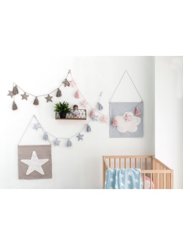 Happy Decor Kids Girlande "Stars" in Grau - 150 cm