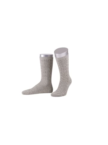 Lusana Trachtenschoppersocken L5697 in graumeliert (40)