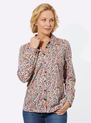 WITT WEIDEN Jersey-Bluse in ecru-fuchsia-bedruckt