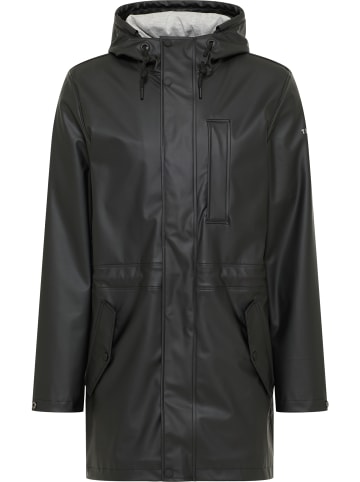 TUFFSKULL Herren Regenmantel in Schwarz