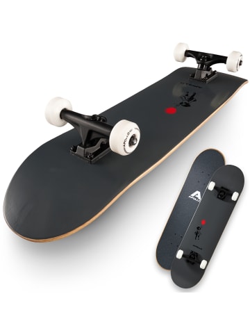 Apollo Skateboard Kinder und Erwachsene " Red Baloon Board " in grau/rot