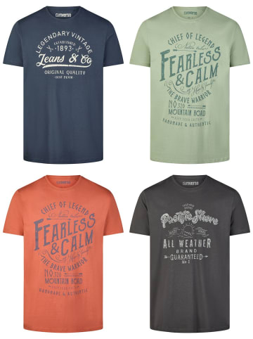 riverso  T-Shirt RIVLeon 4er Pack in Mehrfarbig