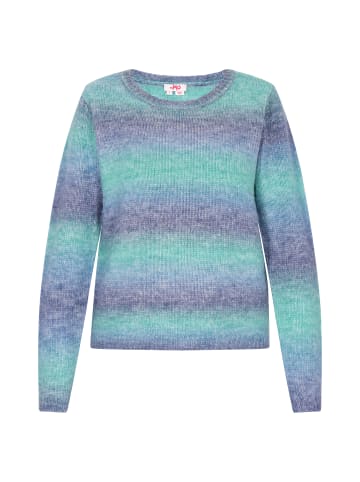 myMo Damen Sweater in Blau Mehrfarbig