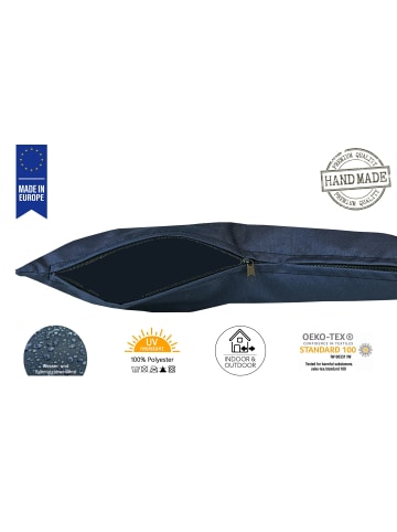 JACK 2er Set Outdoor Kissenhülle 40x60cm Uni in Marine