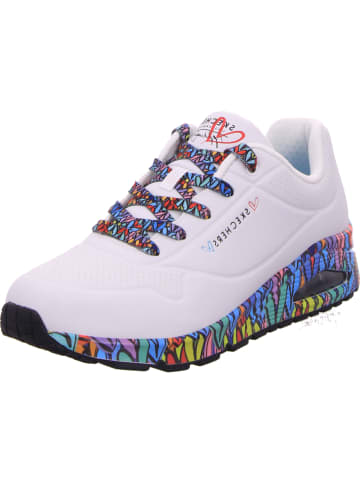 Skechers Lowtop-Sneaker UNO - RAVAGED LOVE in white/multi