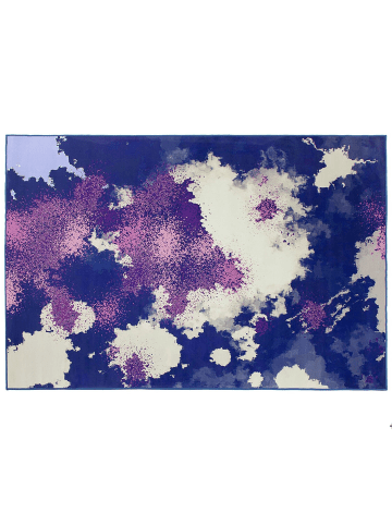 Beliani Kurzflor KADIRLI in Bunt/Lila/Blau - (W) 160 x (H) 0.5 x (L) 230 cm