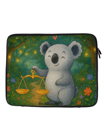 Mr. & Mrs. Panda Notebook Tasche Waage Astrologie Design ohne Sp... in Weiß