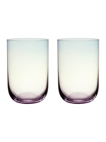 like. by Villeroy & Boch 2er Set Longdrinkbecher Like Glass 385 ml in Pearl