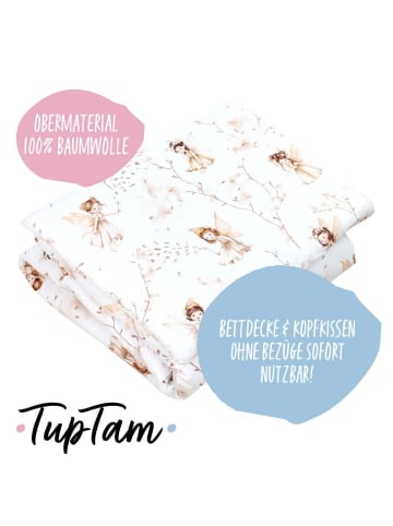TupTam Kinder Bettdecken Set Gemustert in beige Modell 2