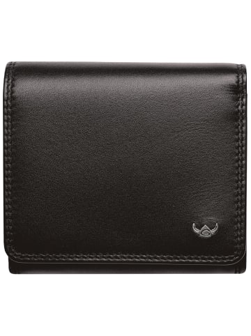 Golden Head Polo Geldbörse RFID Schutz Leder 10 cm in schwarz