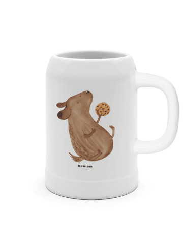 Mr. & Mrs. Panda Seidel Hund Keks ohne Spruch in Weiß