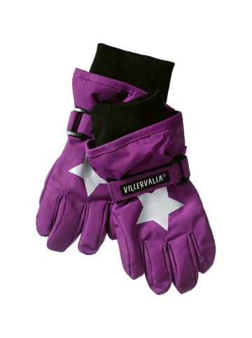 Villervalla Handschuhe Sterne in lila