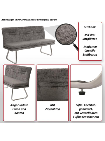 MCW Sitzbank H70, Dunkelgrau