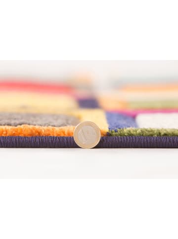 KADIMA DESIGN Stilvoller Teppich mit geometrischem Muster und Jute-Rücken