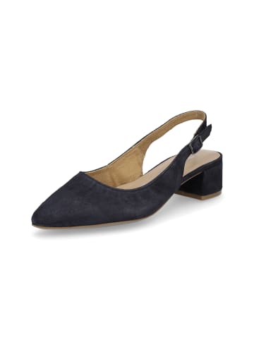 Tamaris Slingback-Pumps in marine blau