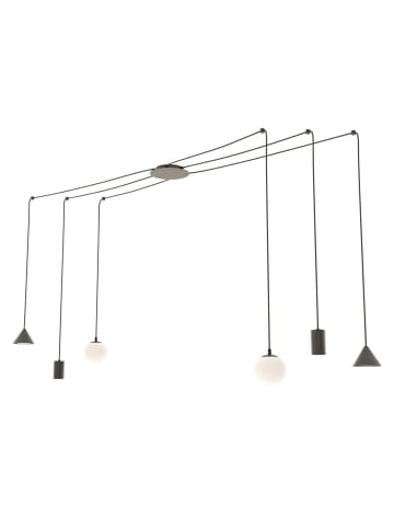 Licht-Erlebnisse Pendelleuchte (B)200 x (L)200 x (T)200 cm in Schwarz Weiß