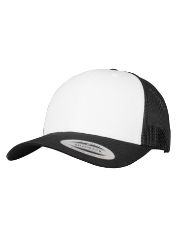  Flexfit  Flexfit Unisex Retro Trucker Colored Front in blk/wht/blk