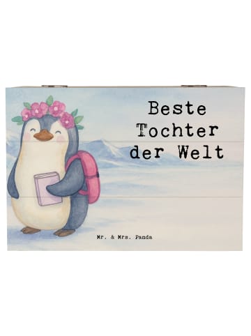 Mr. & Mrs. Panda holzkästchen Pinguin Beste Tochter der Welt Des... in Weiß