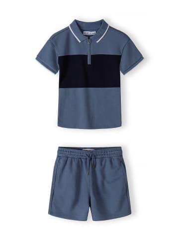 Minoti 2-tlg T-Shirt & Shorts 29POLO252 in Blau