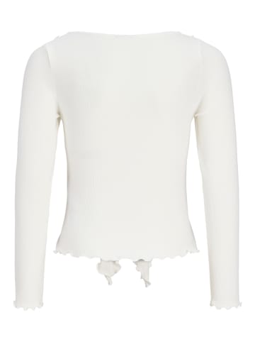 JJXX Langarmshirt mit Volant Jxuma in cloud dancer