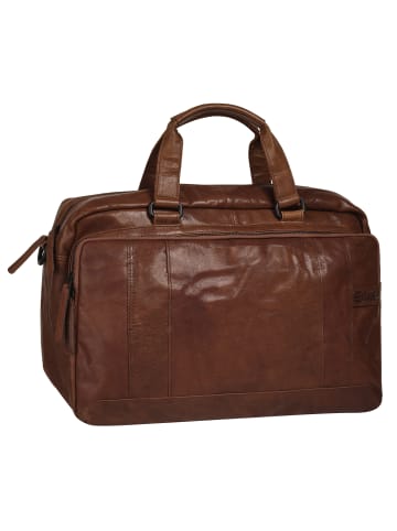 SPIKES & SPARROW Reisetasche echt Leder in cognac