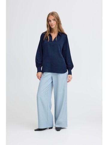 ICHI Langarm - Hemd IHSTORMY Regular fit in Navy Blazer