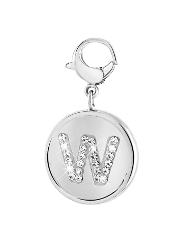 Lucardi Anhänger "Buchstabe W" Rund