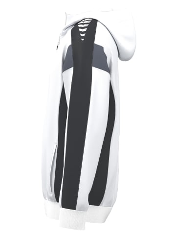 erima Herren Trainingsjacke mit Kapuze in weiss/schwarz