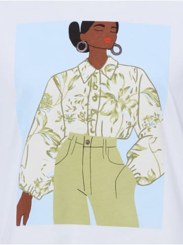 s.Oliver T-Shirt in weiß blau - 0002