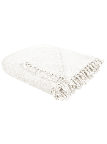 Beliani Kuscheldecke CHAOHANI in Weiß - (W) 220 x (L) 240 cm