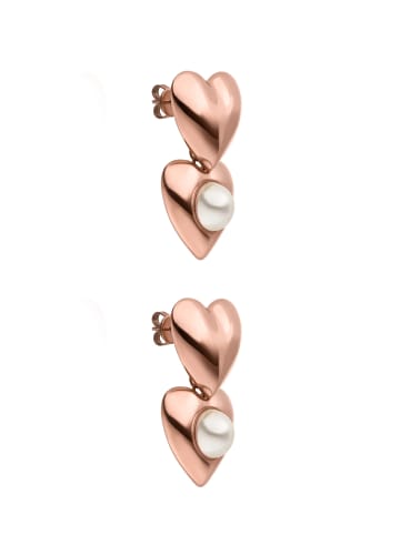 PURELEI Ohrringe My Heart in Rosegold