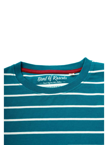 Band of Rascals Longsleeve " Striped " in petrol-cream