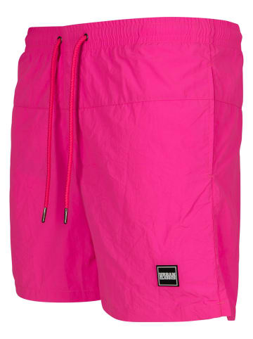 Urban Classics Badeshorts in neonpink