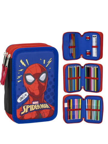 Spiderman Spiderman Giotto Federmappe gefüllt – Schuletui & Stiftebox in Mehrfarbig