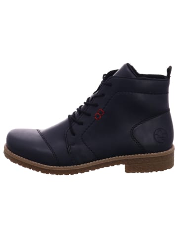 rieker Damenschnürrstiefel warm flach 7350014 735 in  Blau