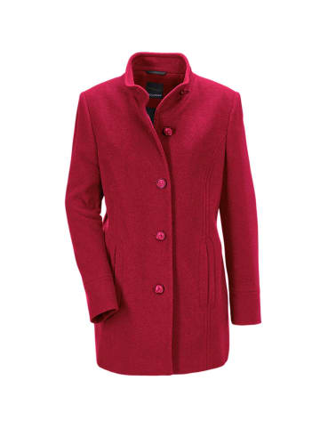 GOLDNER Kurzgröße:  Wolljacke Wolljacke mit feinen Details in dunkelrot