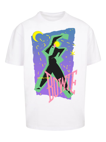 F4NT4STIC T-Shirt David Bowie Rock Music Band Moonlight Dance in weiß