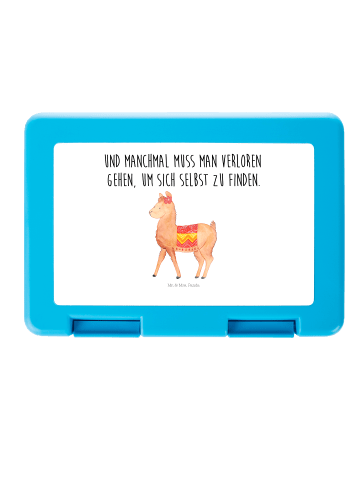 Mr. & Mrs. Panda Bentobox Alpaka Stolz mit Spruch in Weiß