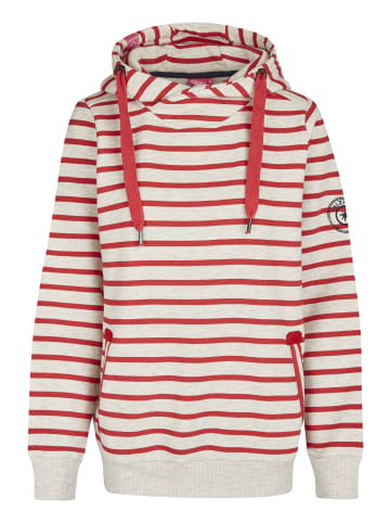 Salzhaut Hoodie CUNA Hoodie Ringel in Ecru-Red