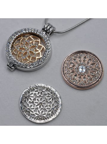 Steuer Modeschmuck Metall in silber