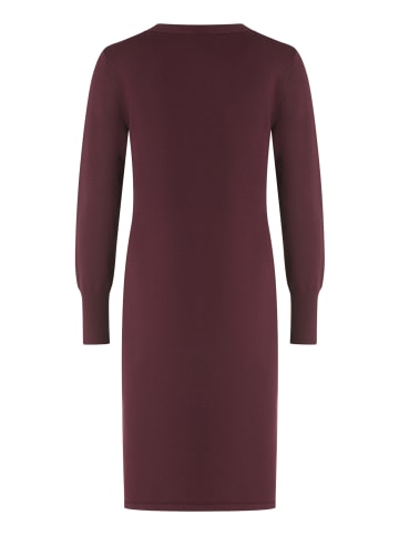 Betty Barclay Strickkleid mit Schleifenknoten in Dark Aubergine