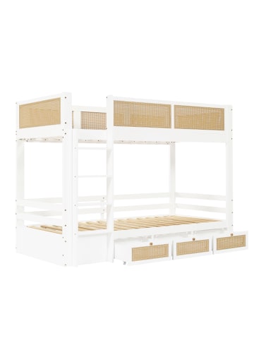 ABRIHOME 90x200cm Kinderbett mit Bettgitter