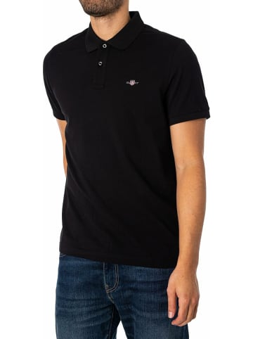 Gant Poloshirt kurzarm für Damen in schwarz