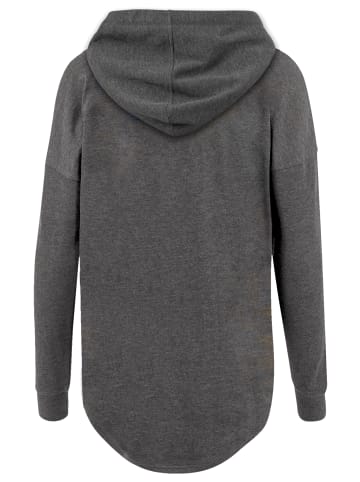 F4NT4STIC Oversized Hoodie Run DMC Hip-Hop Music Band NYC in charcoal