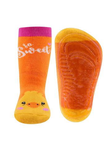 ewers 2er-Set Stoppersocken ABS 2er Pack Küken/Spiegeleier in mandarine-pink