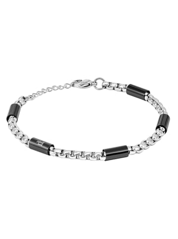 Police Herren-Armband Radius Edelstahl/Schwarz